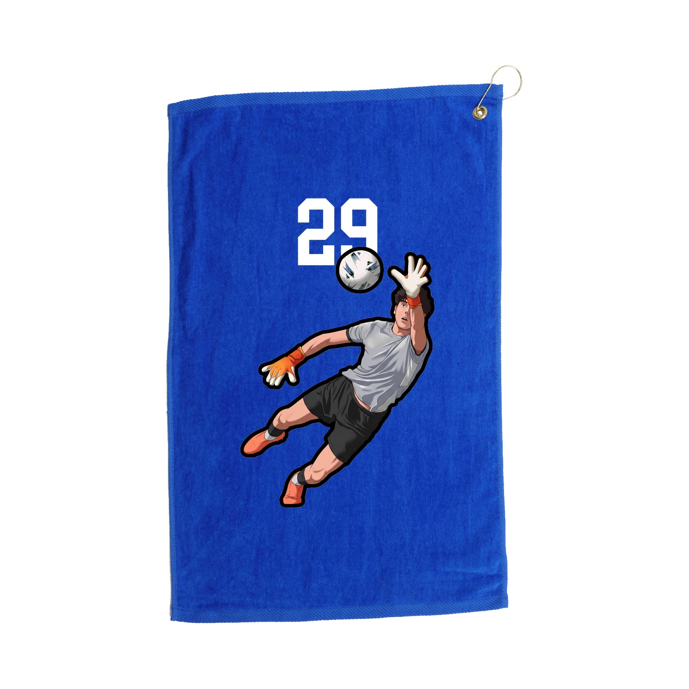 Golf Towel — Number Top in Royal
