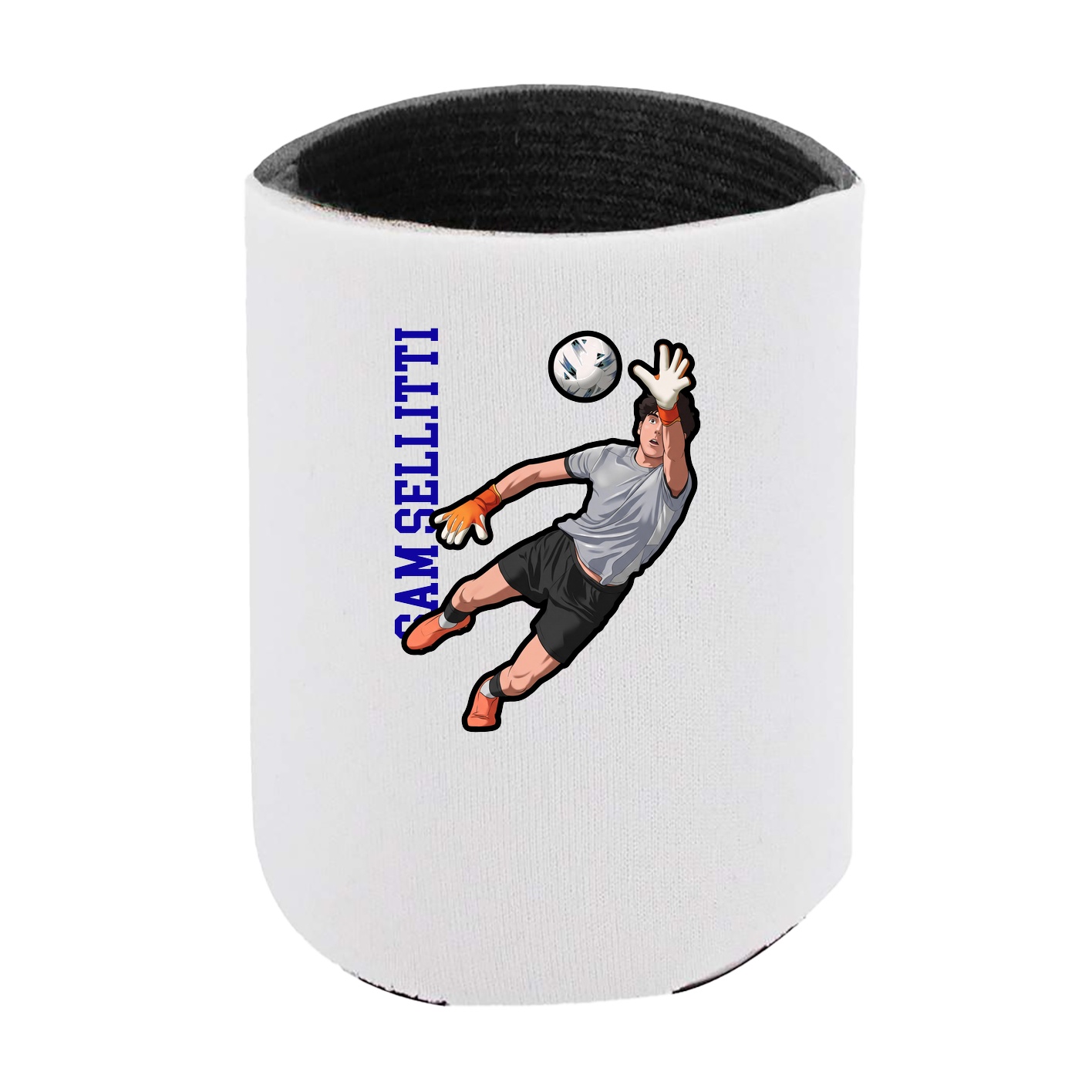 Can Holder — Name Vertical in White