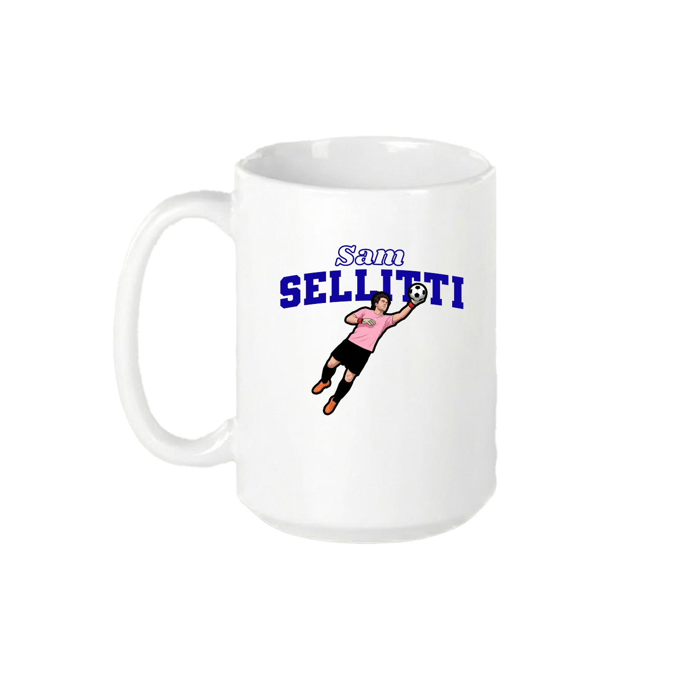 15oz Coffee Mug — Name Arch in White