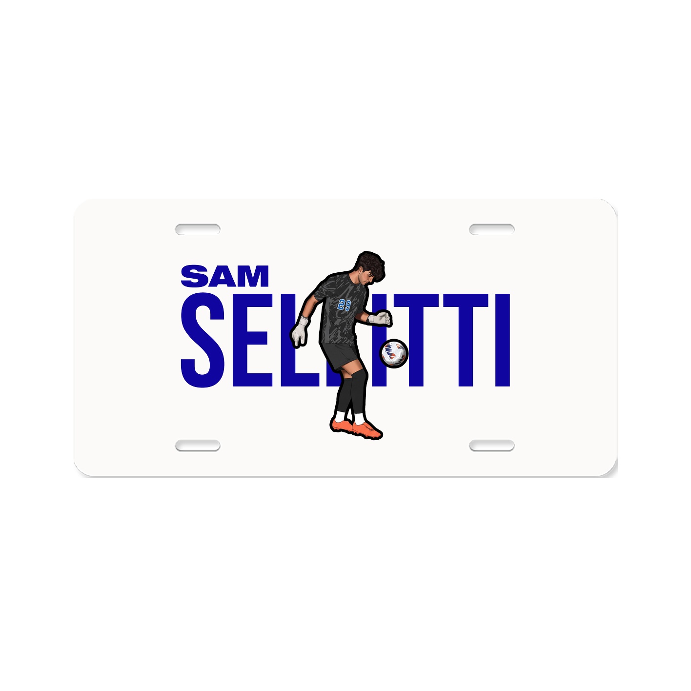 License Plate — Player Name in Classic