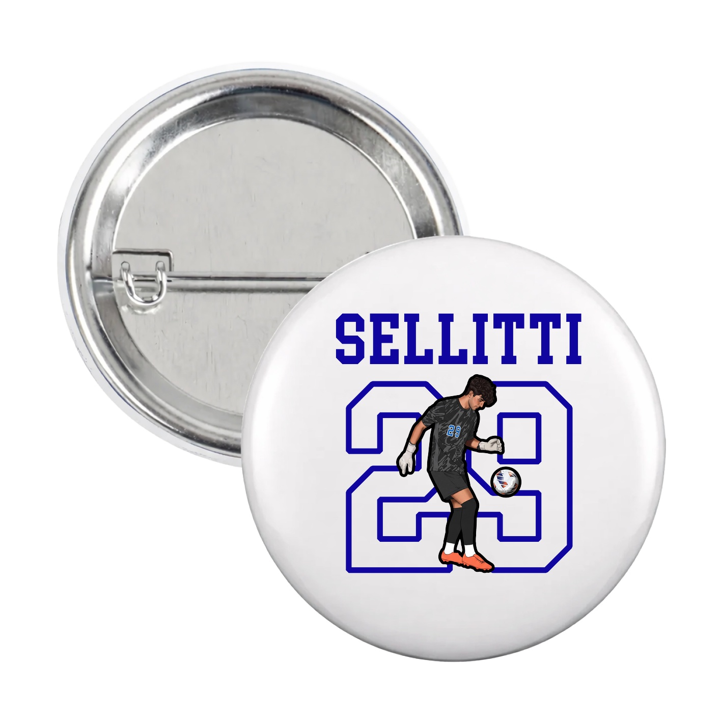 Game Day Button — Shirsey in White