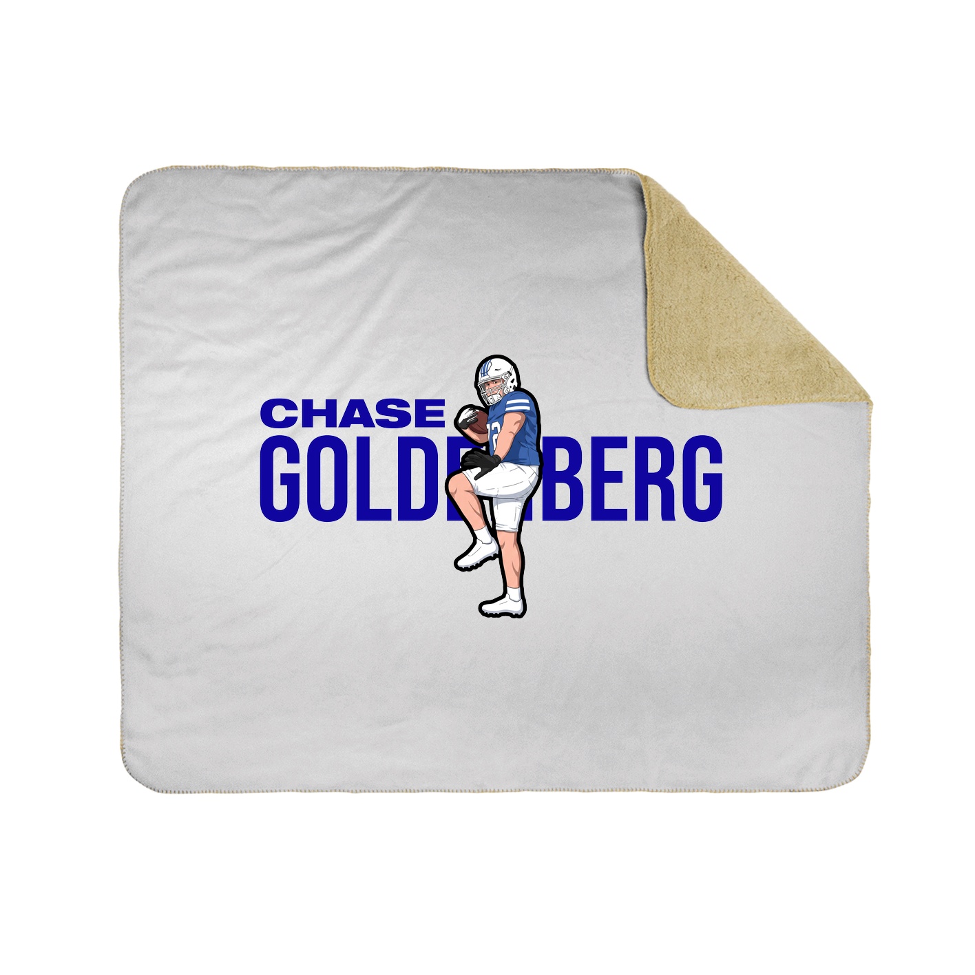 Throw Blanket — Player Name in White