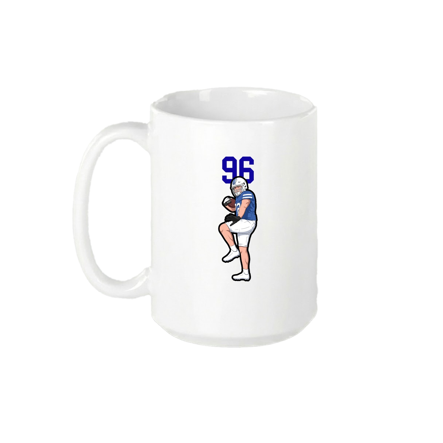 15oz Coffee Mug — Number Top in White