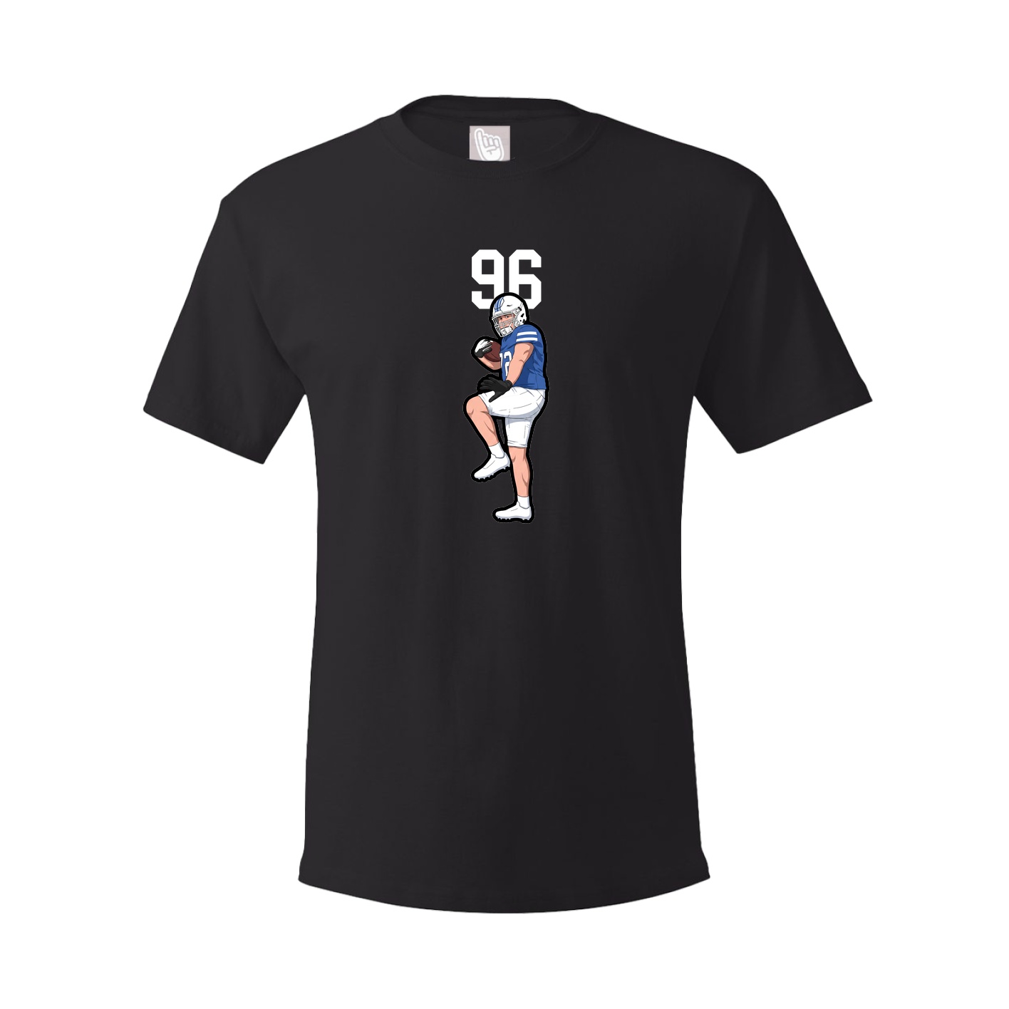 Youth Tee — Number Top in Black