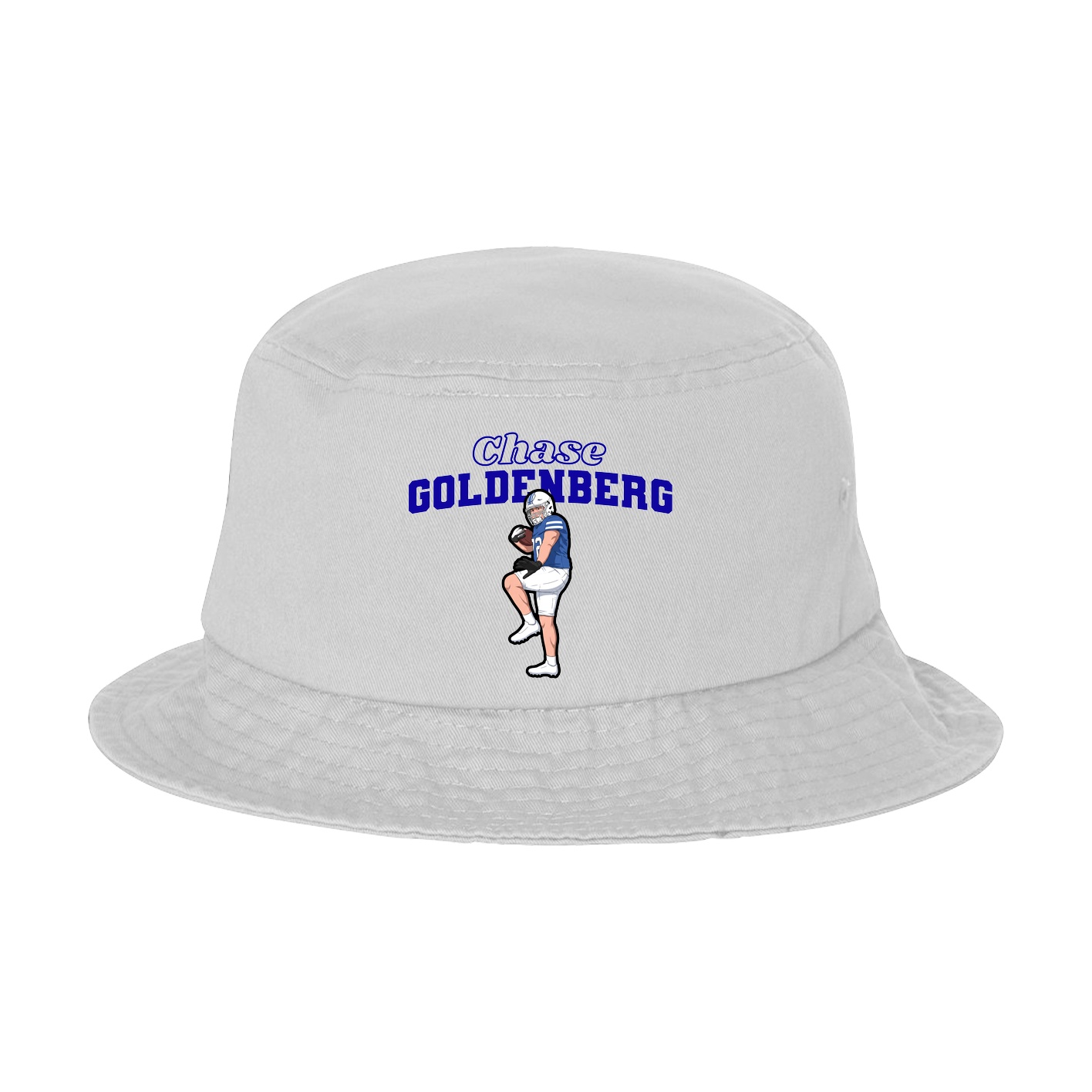 Bucket Cap — Name Arch in White