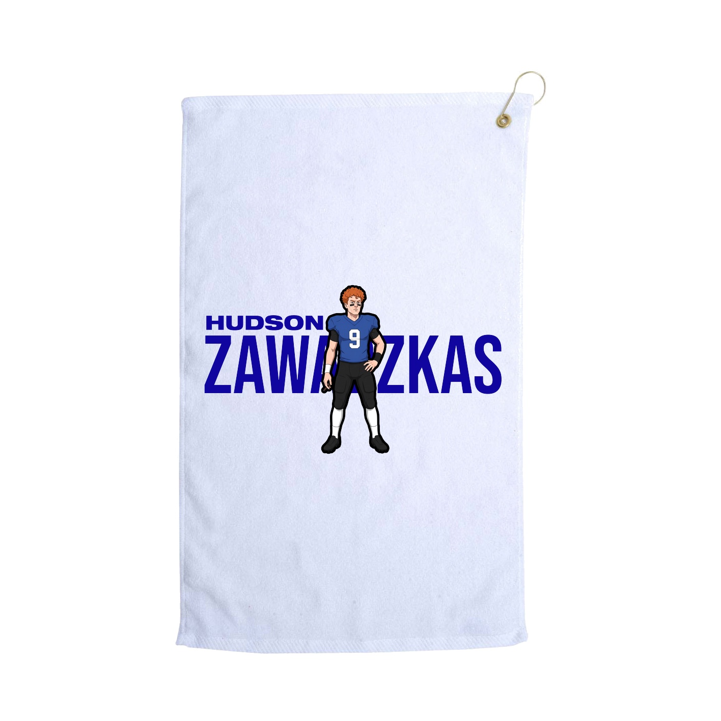 Golf Towel — Player Name in White