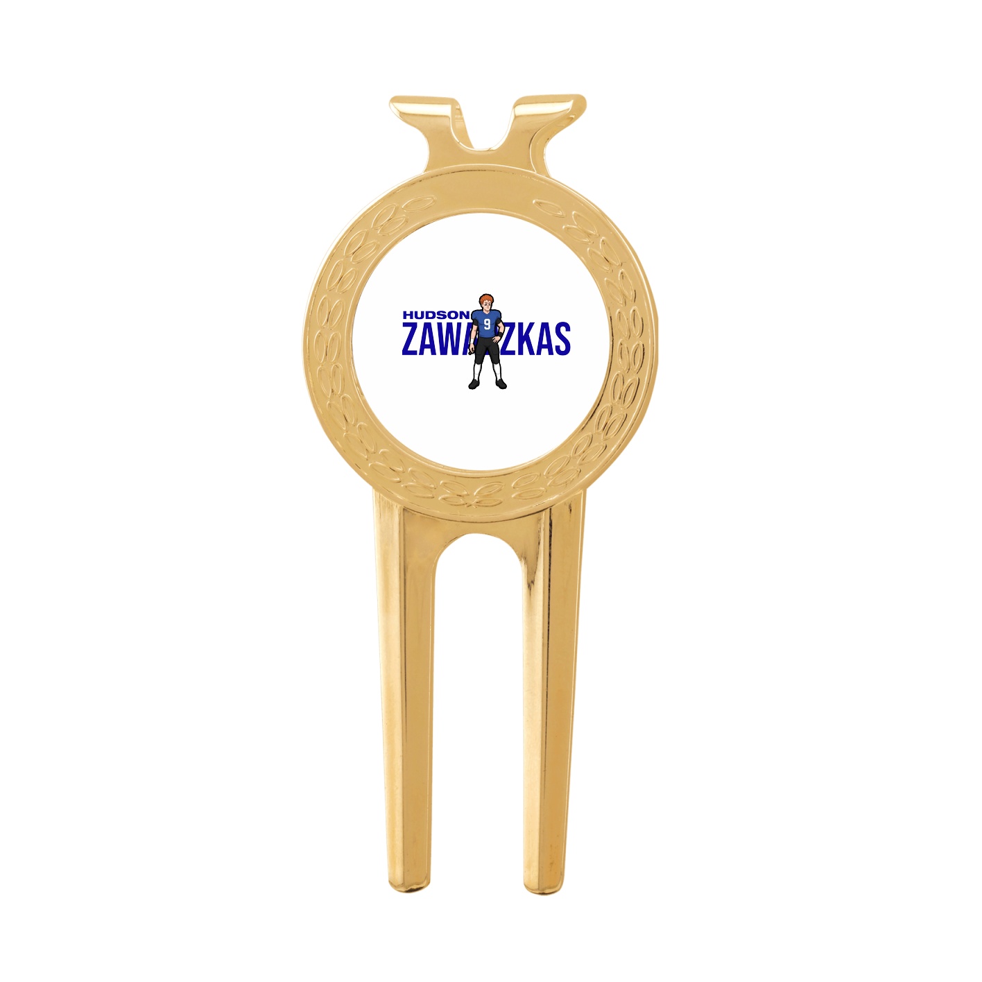 Divot Tool with Ball Marker — Player Name in Classic