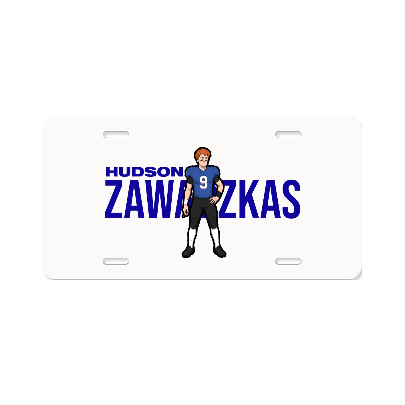 License Plate — Player Name in Classic
