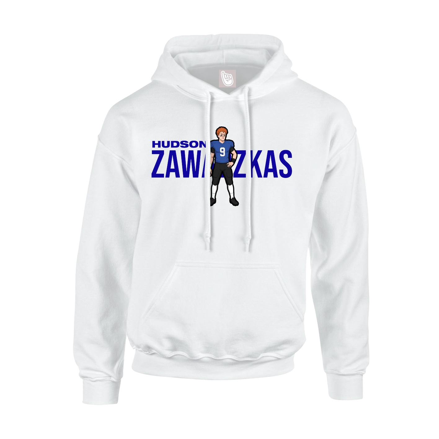 Hoodie — Player Name in White