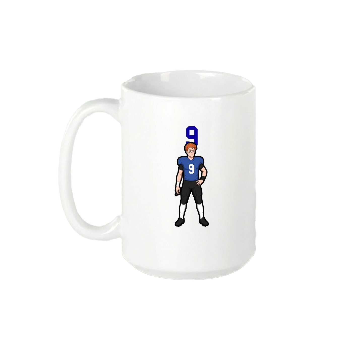 15oz Coffee Mug — Number Top in White