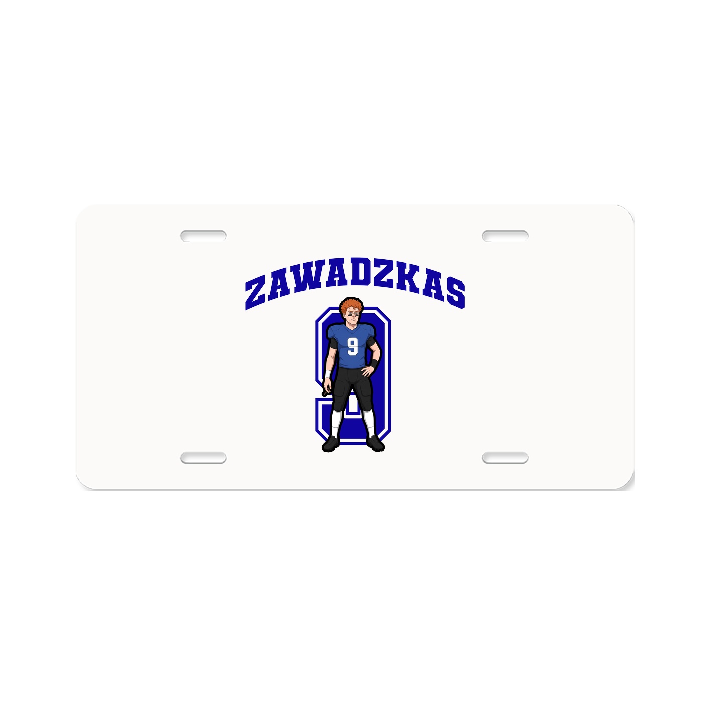 License Plate — Number in Classic