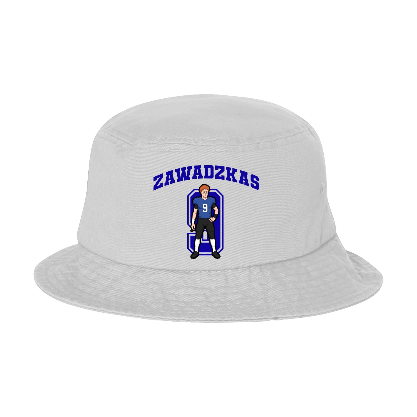 Bucket Cap — Number in White
