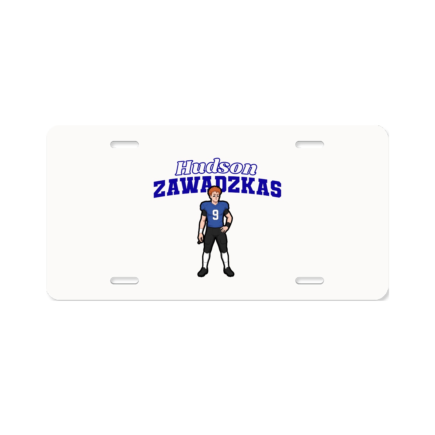 License Plate — Name Arch in Classic