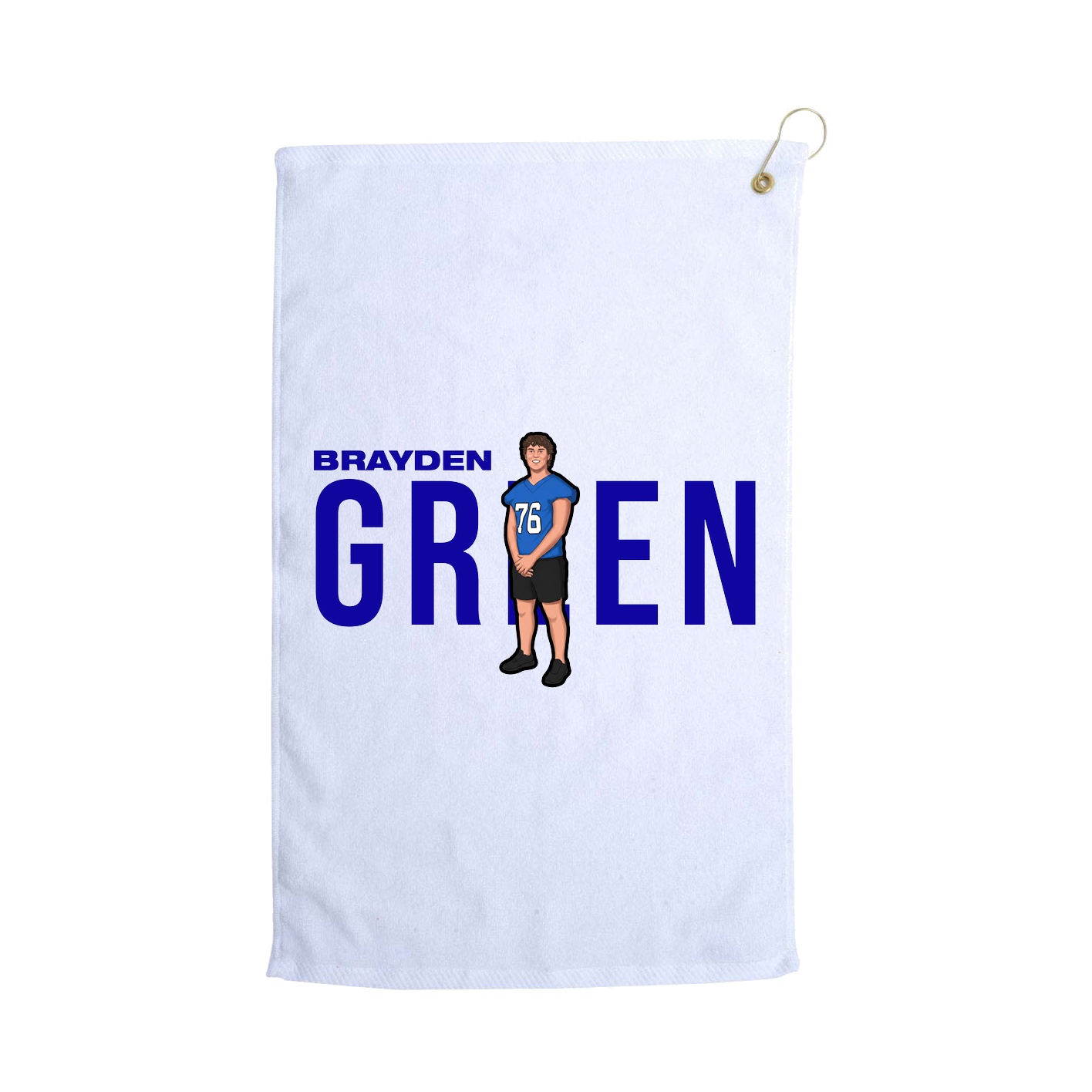 Golf Towel — Player Name in White