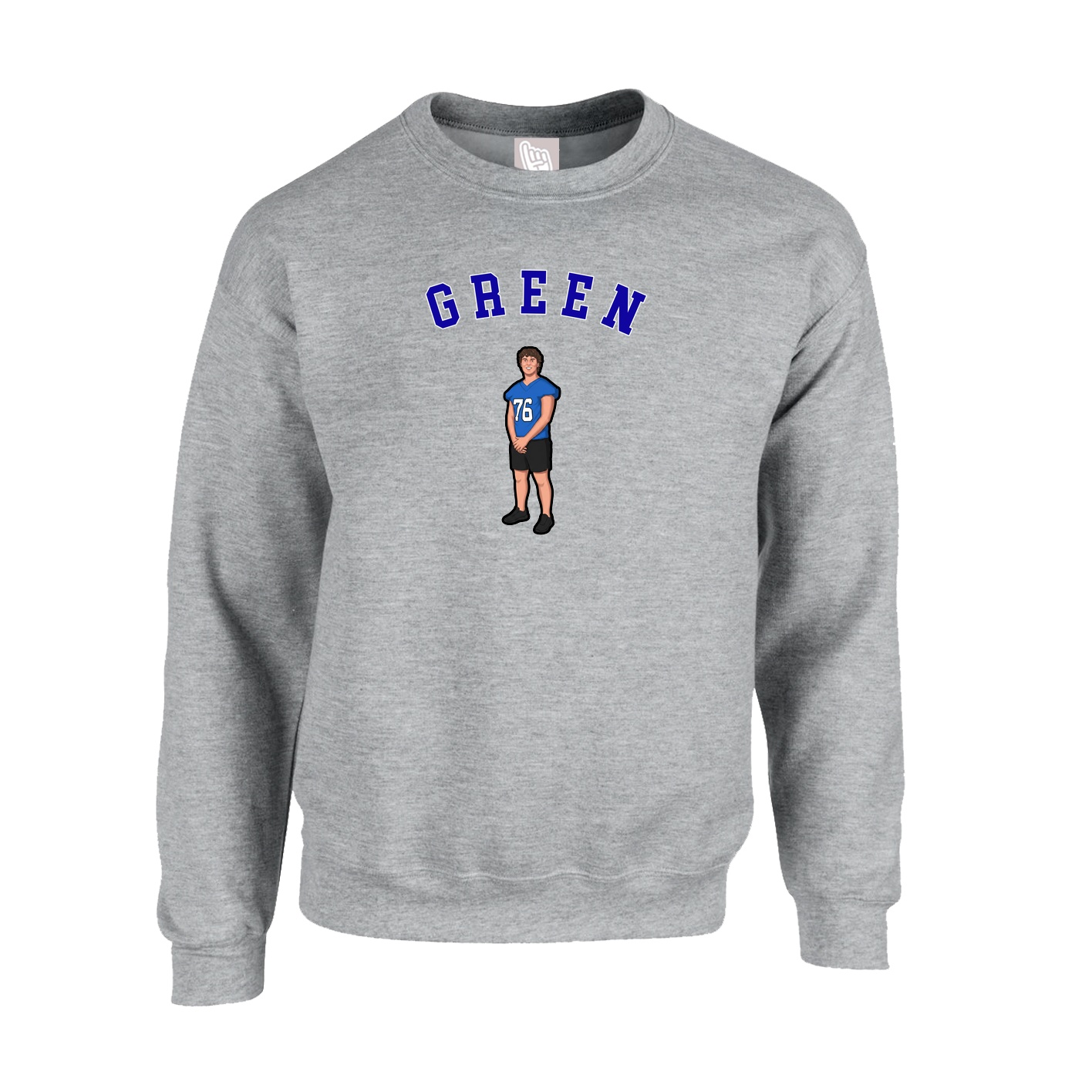 Fleece Crew — Shirsey Arch in Grey