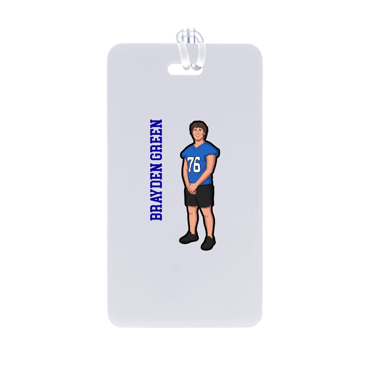 Bag Tag — Name Vertical in Classic