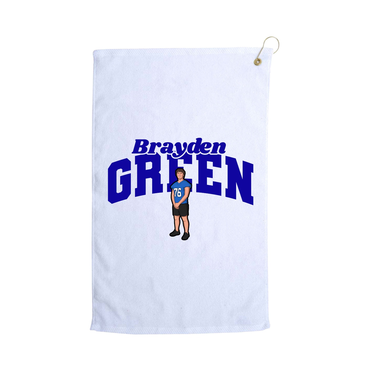 Golf Towel — Signature Arch in White