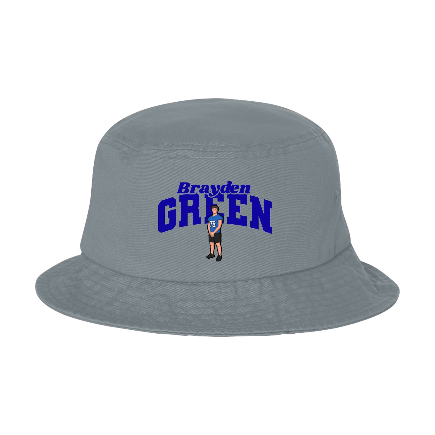 Bucket Cap — Signature Arch in Grey