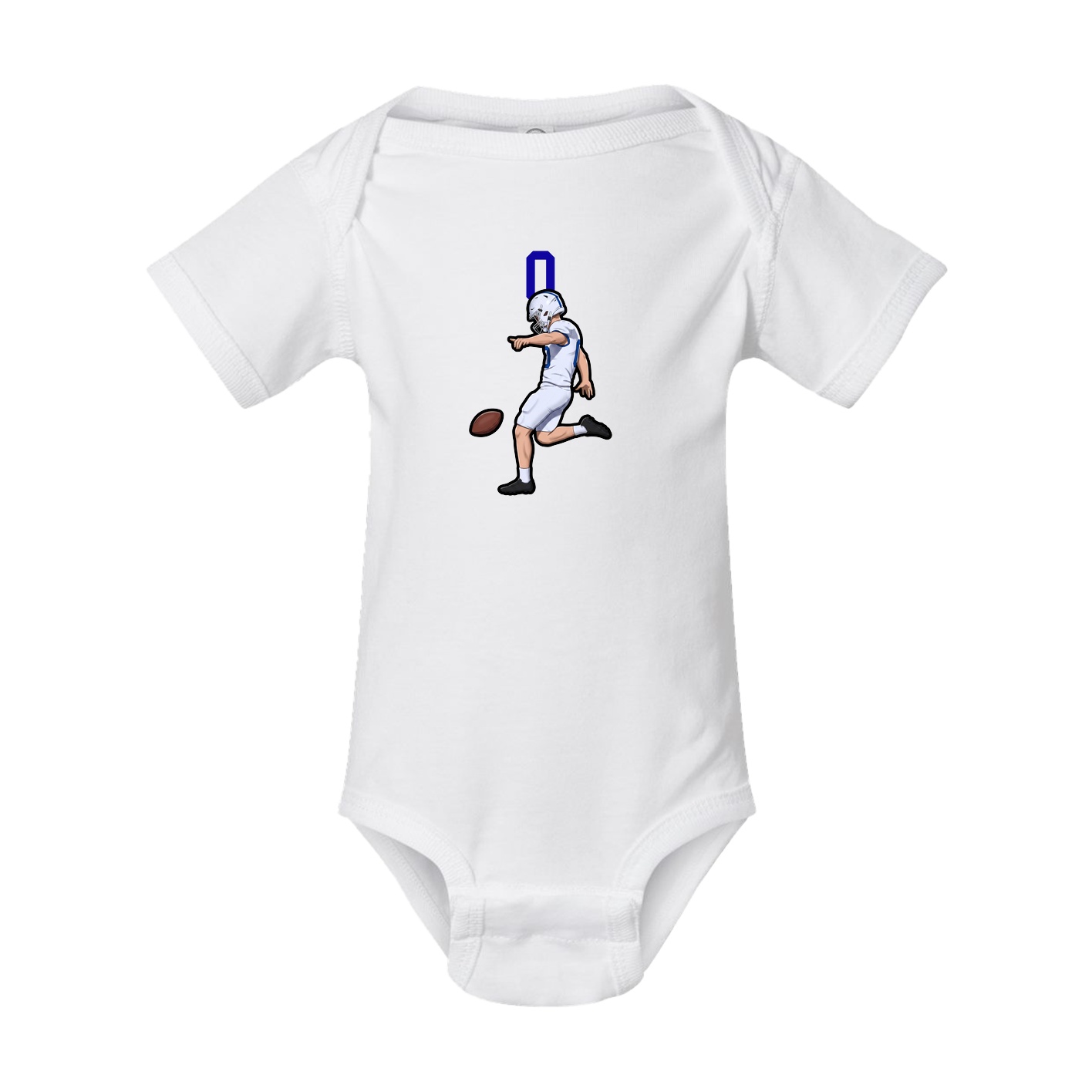 Baby Onesie — Number Top in White