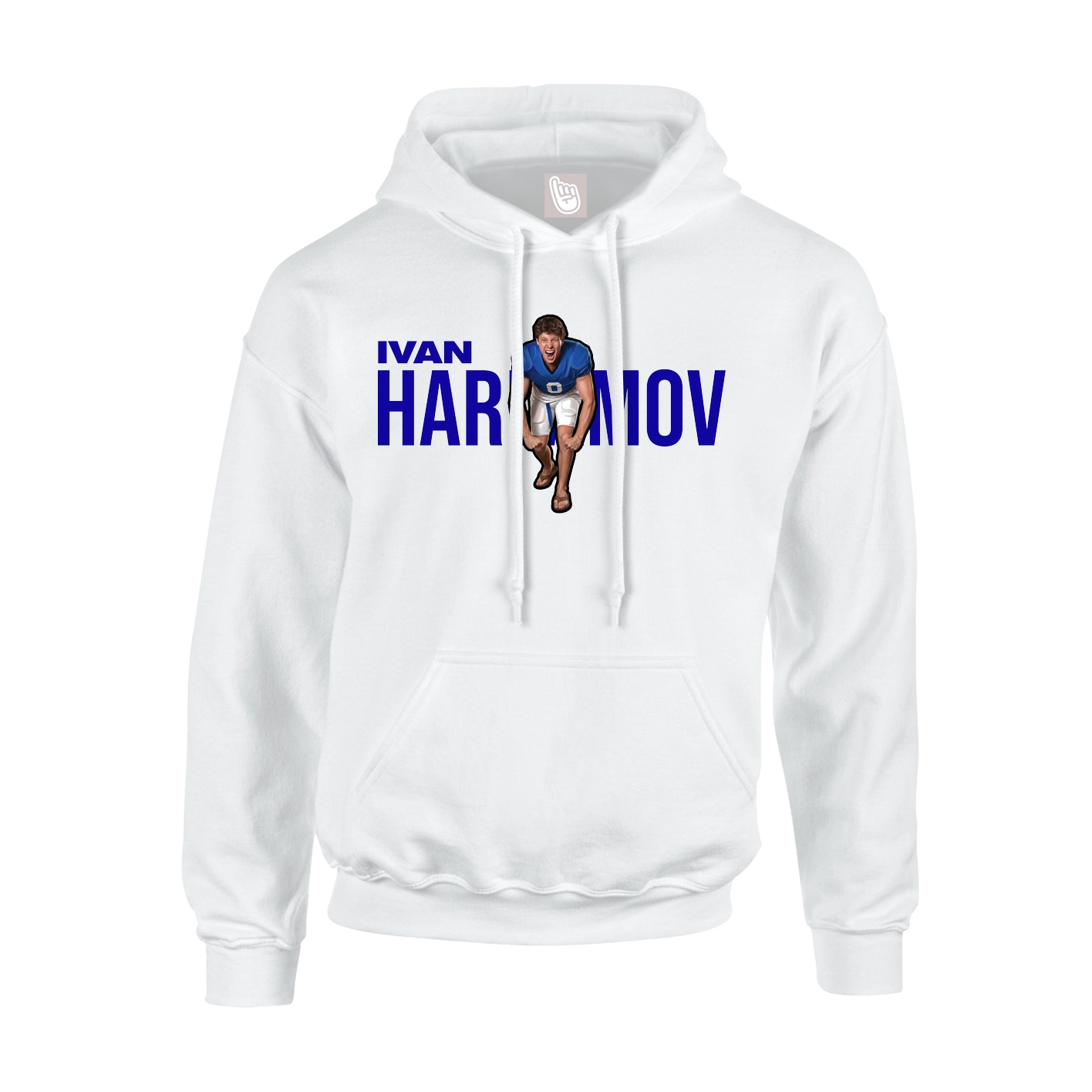 Youth Hoodie — Player Name in White