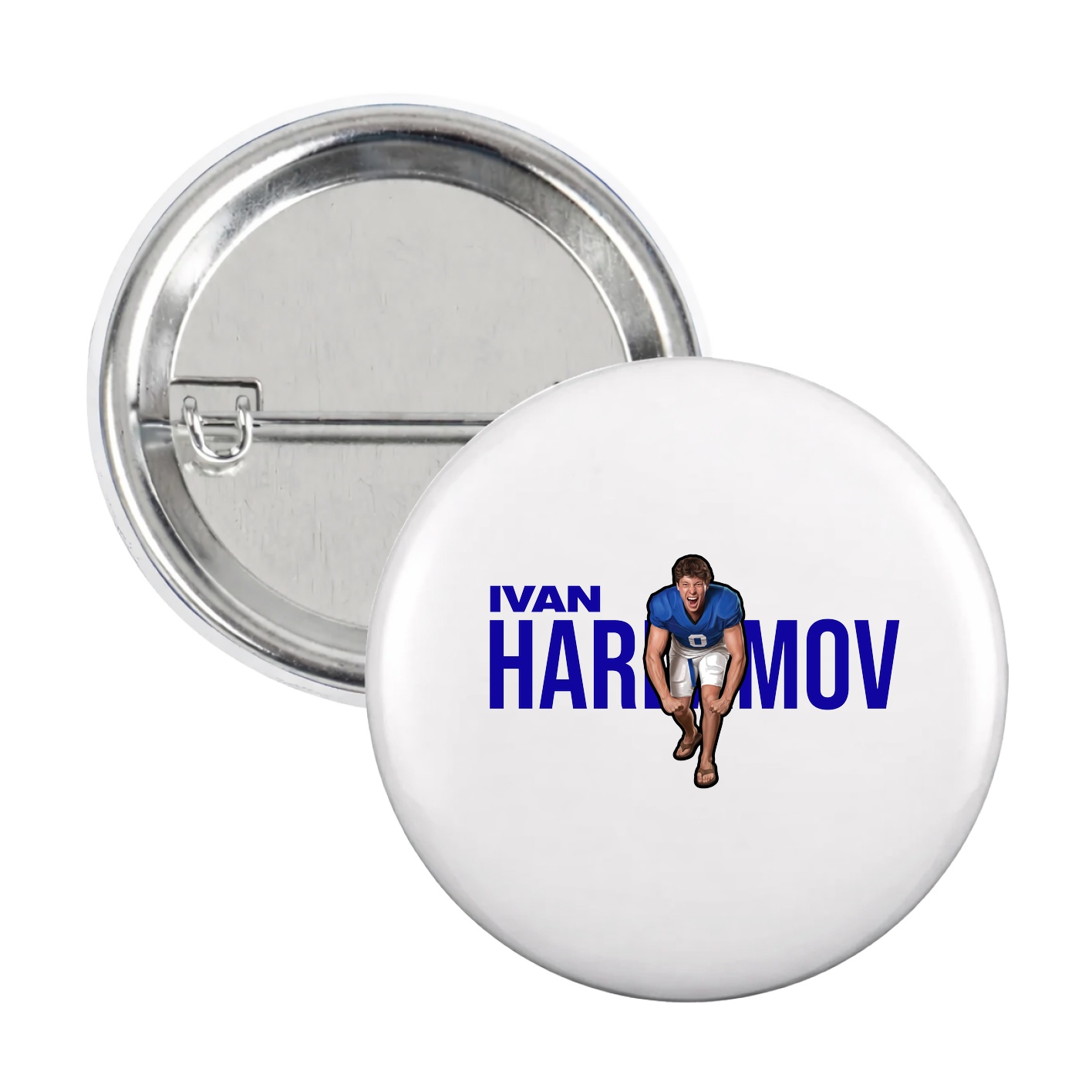 Game Day Button — Player Name in White