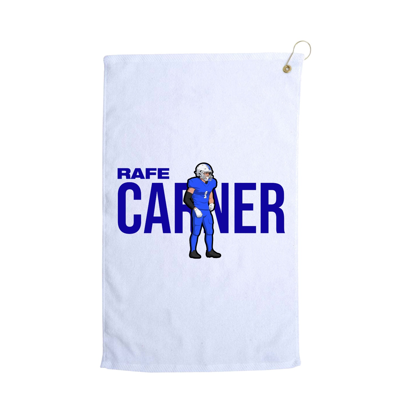 Golf Towel — Player Name in White