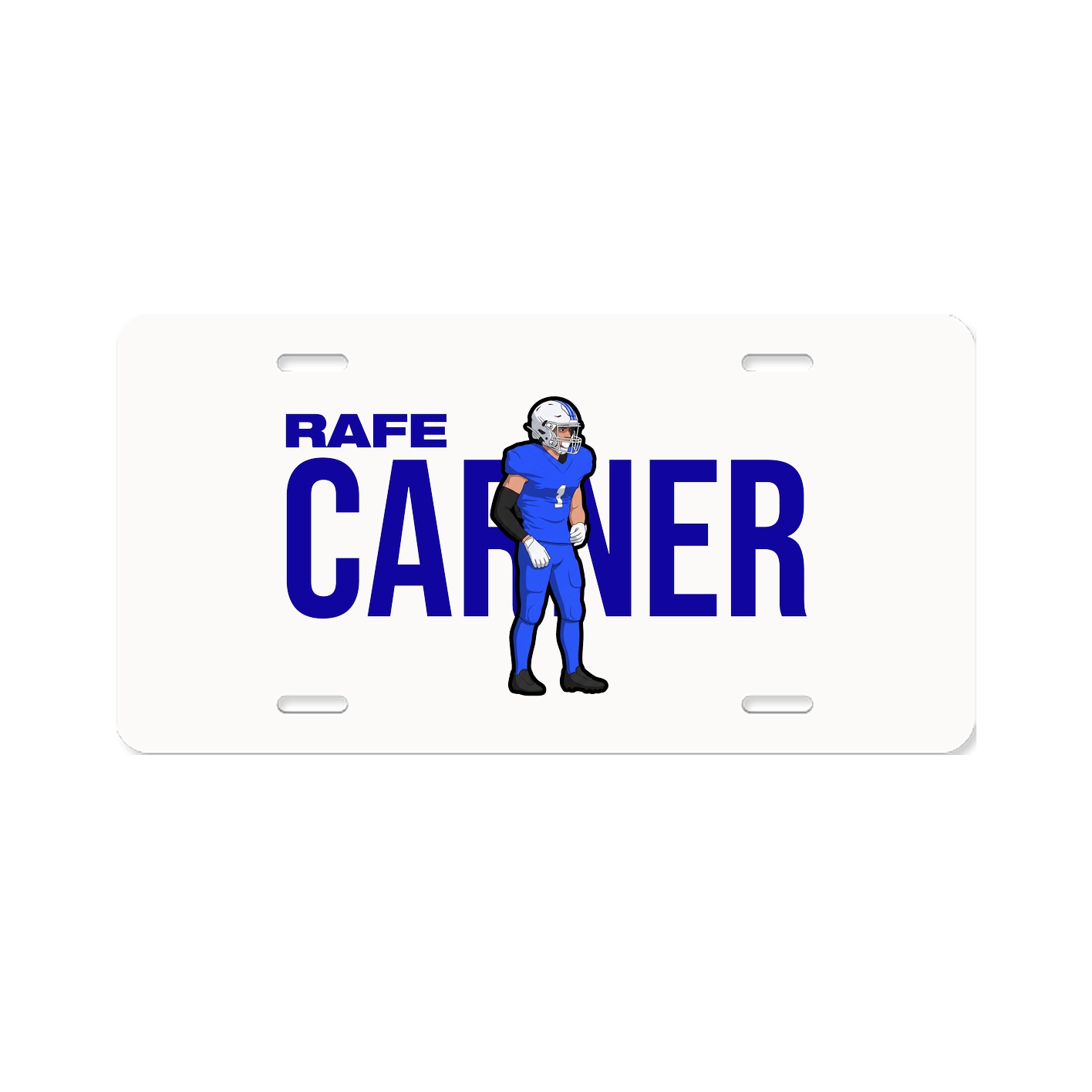 License Plate — Player Name in Classic