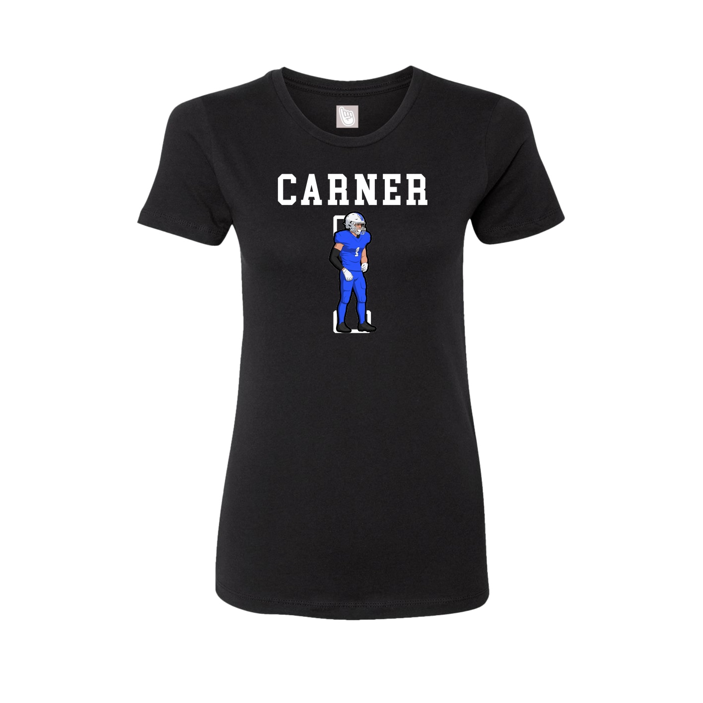 Fitted Women's Tee — Shirsey in Black