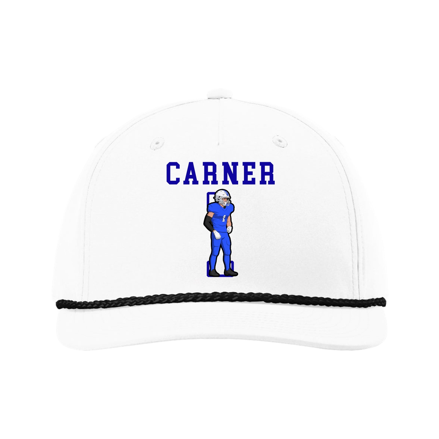 Five-Panel Classic Rope Cap — Shirsey in White