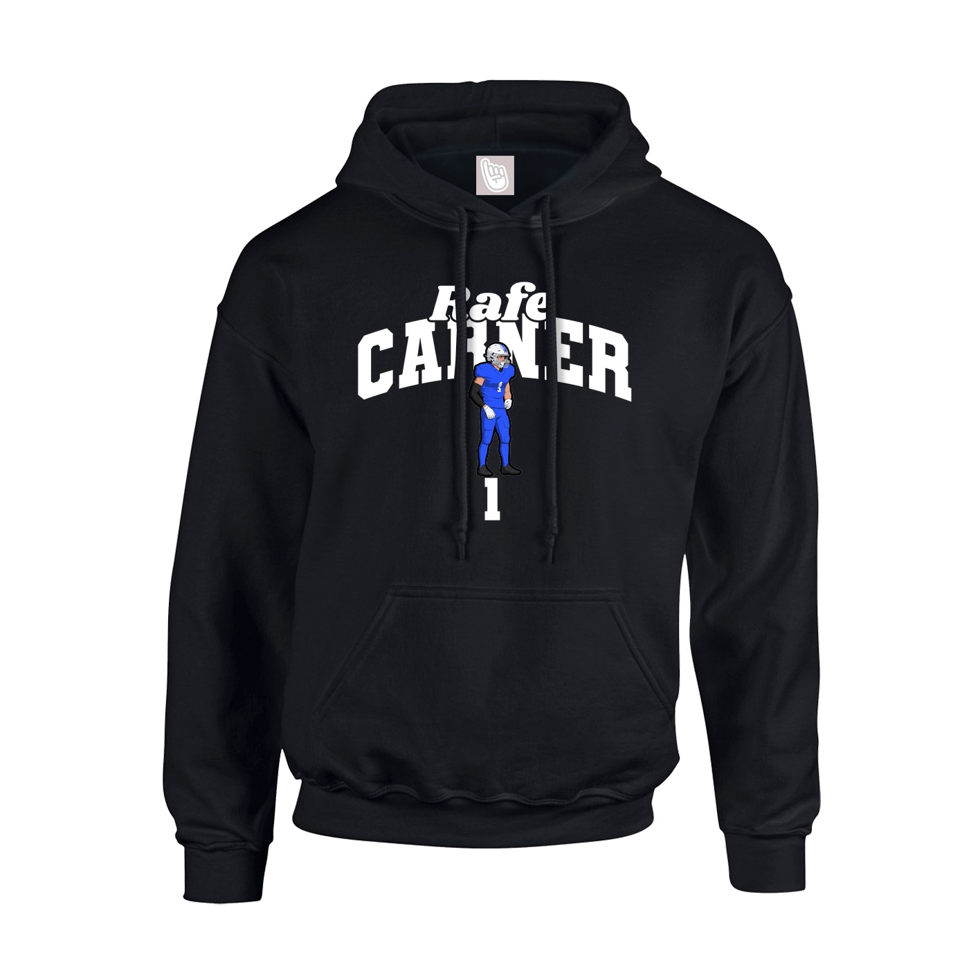 Youth Hoodie — Signature Arch in Black