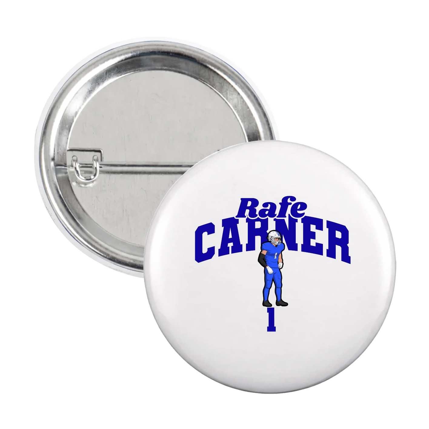 Game Day Button — Signature Arch in White