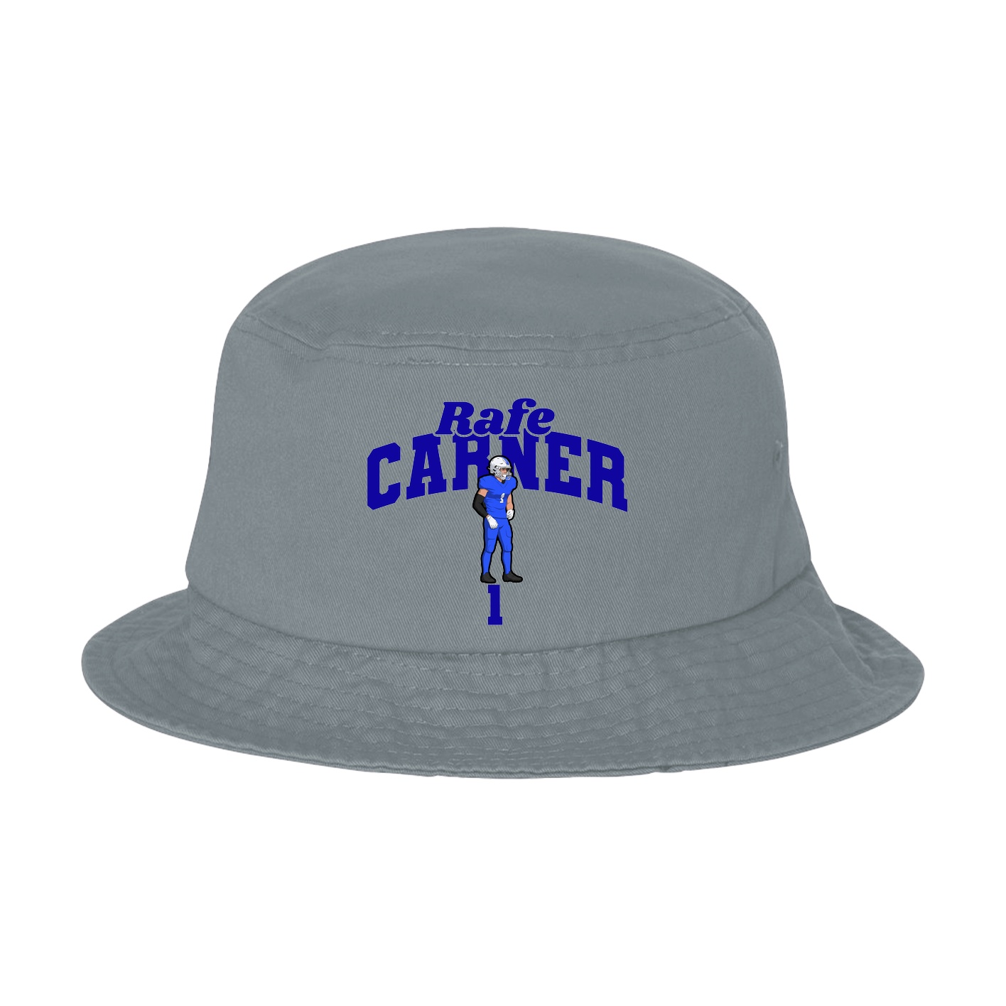 Bucket Cap — Signature Arch in Grey