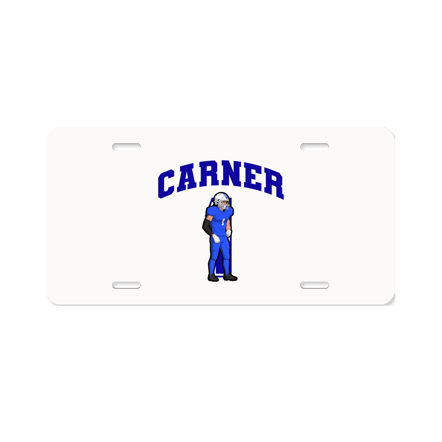 License Plate — Number in Classic