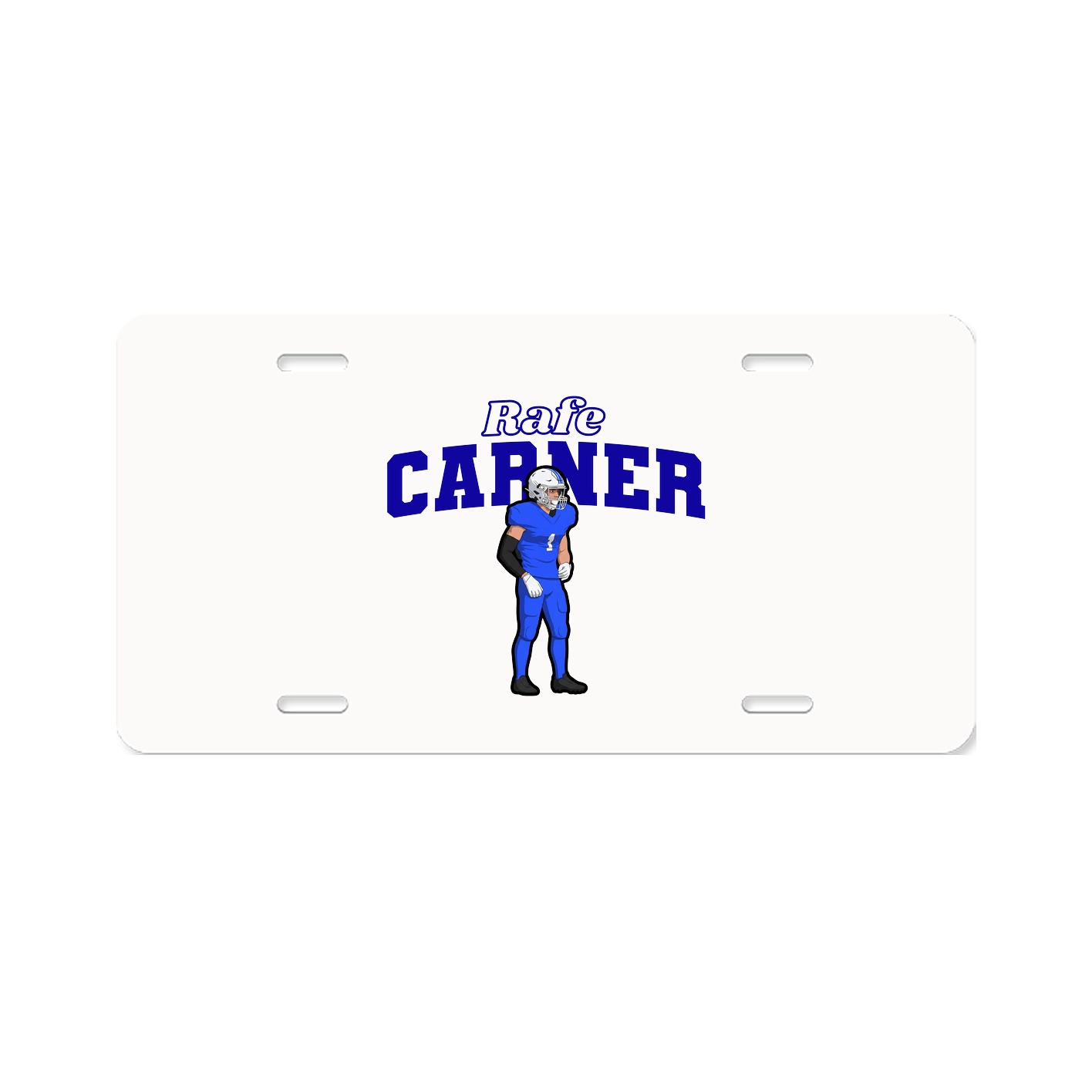 License Plate — Name Arch in Classic