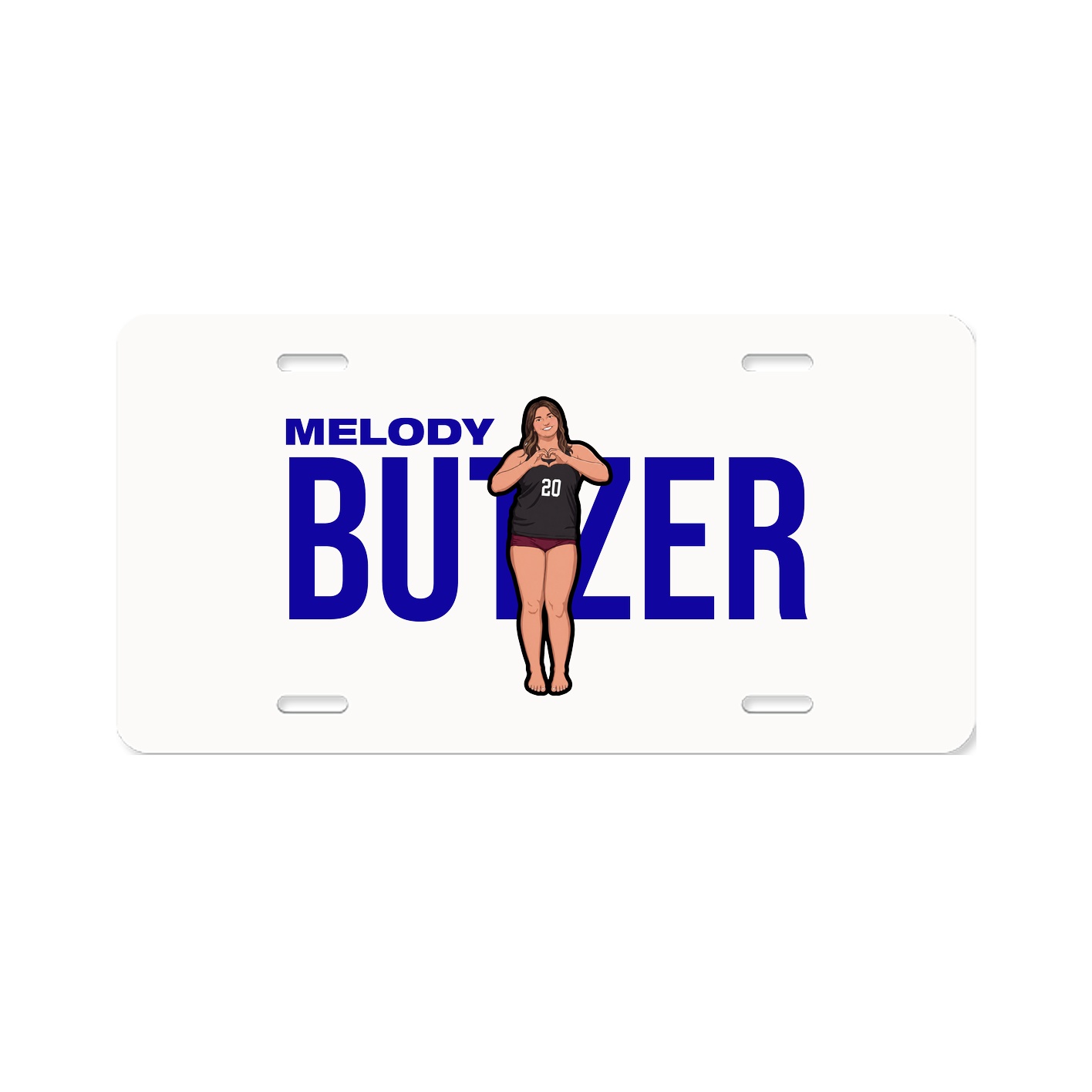 License Plate — Player Name in Classic