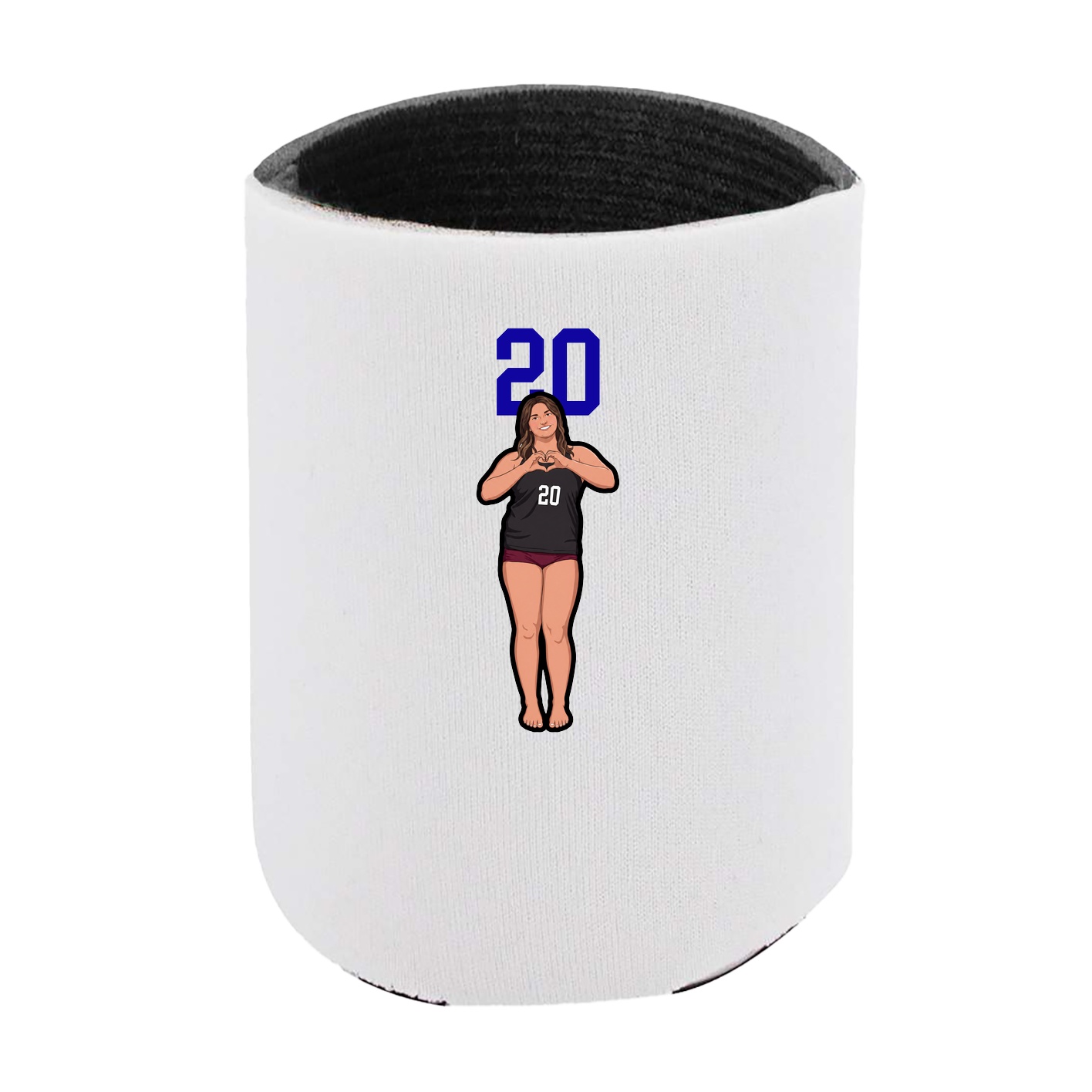 Can Holder — Number Top in White