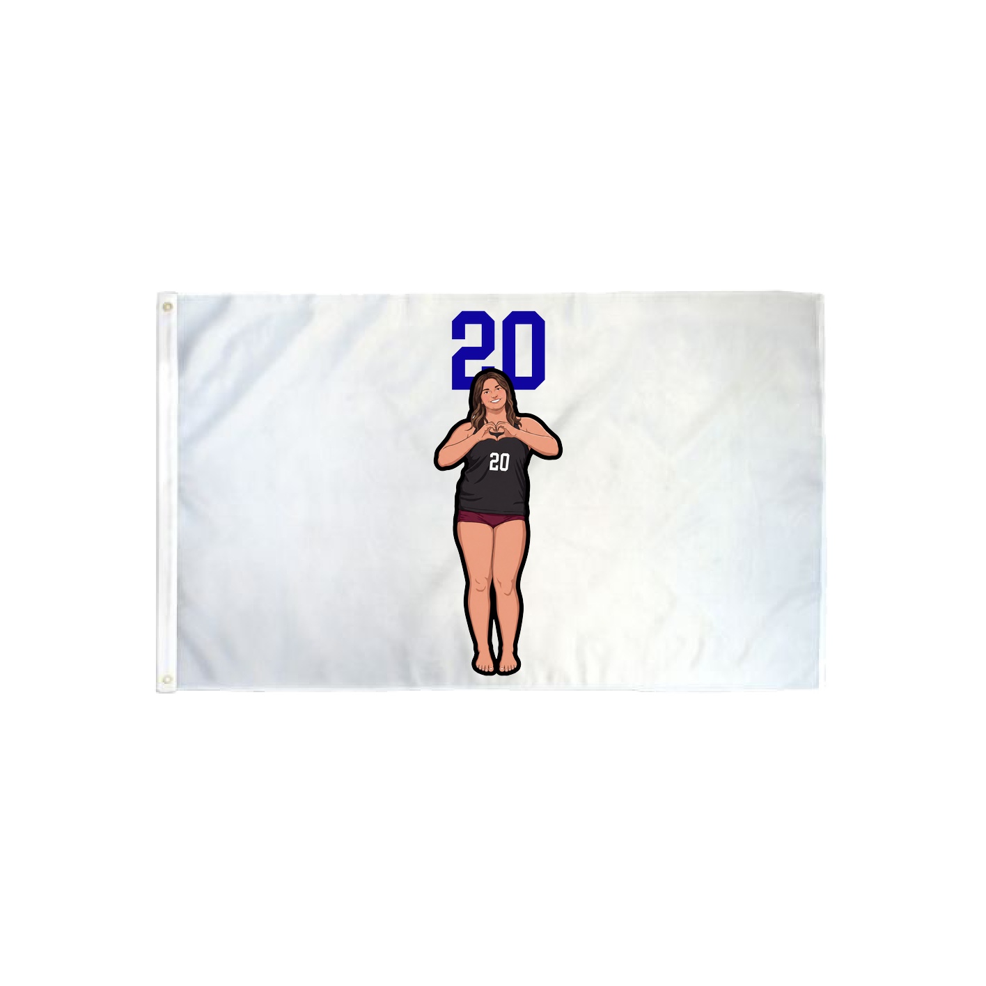 3x5 Flag — Number Top in Classic