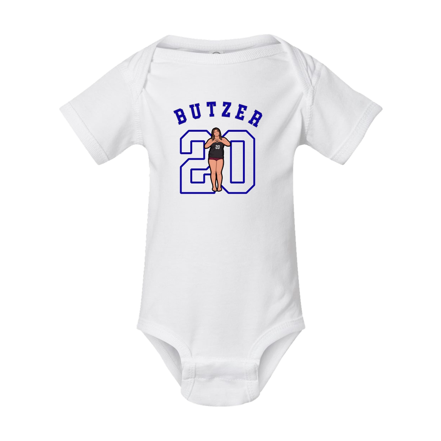 Baby Onesie — Shirsey Arch in White