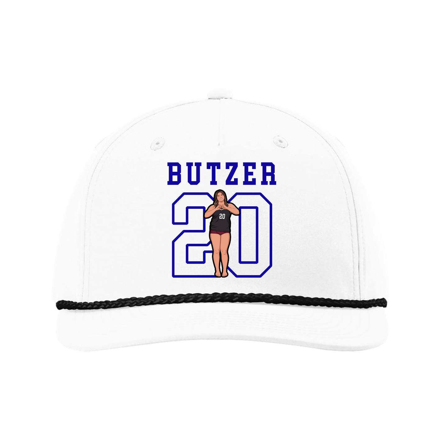 Five-Panel Classic Rope Cap — Shirsey in White