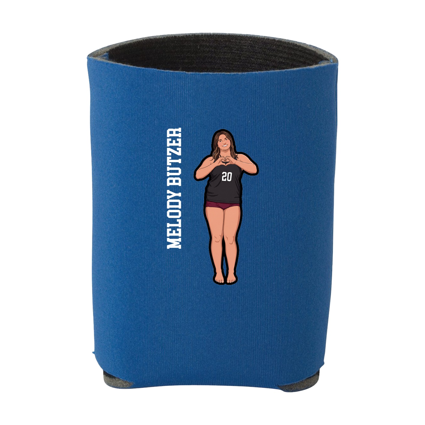 Can Holder — Name Vertical in Royal
