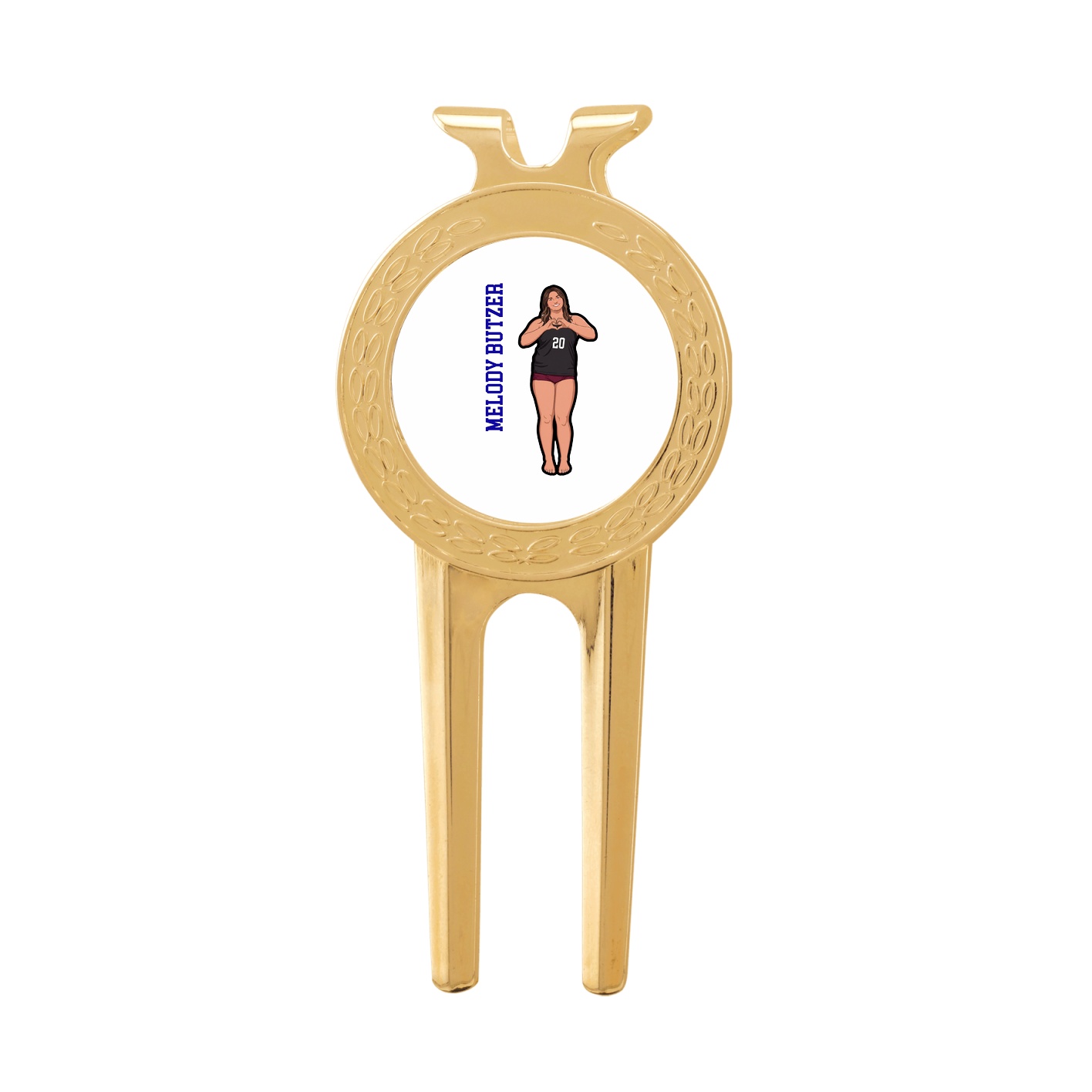 Divot Tool with Ball Marker — Name Vertical in Classic