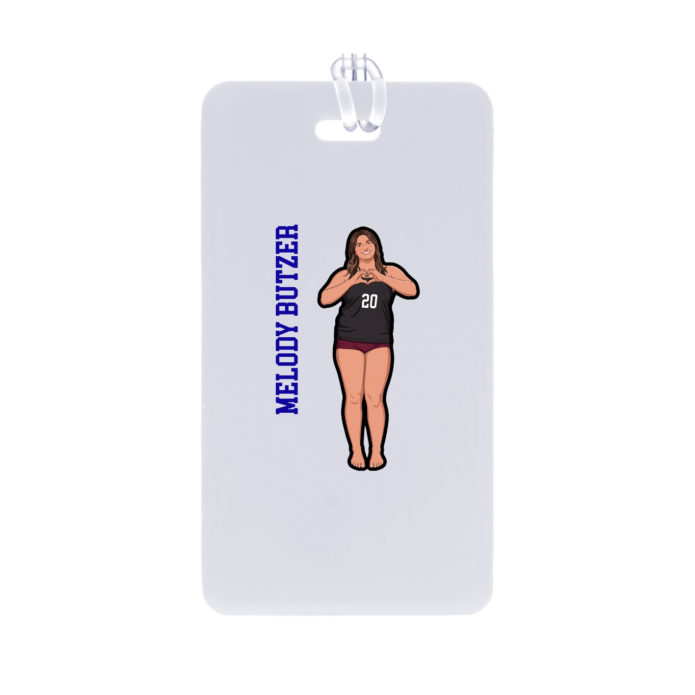 Bag Tag — Name Vertical in Classic