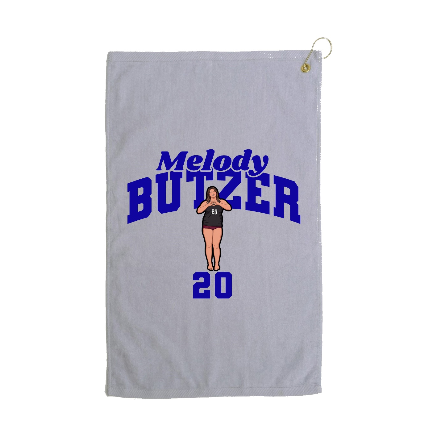 Golf Towel — Signature Arch in Grey
