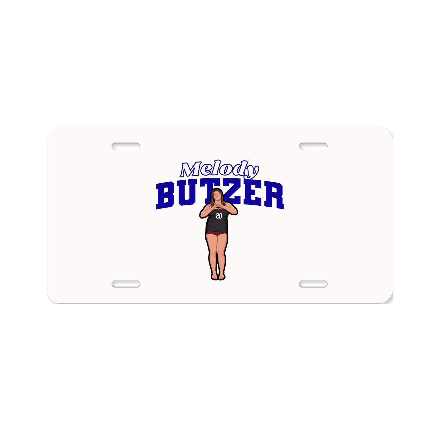 License Plate — Name Arch in Classic