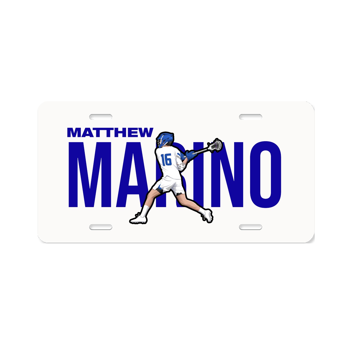 License Plate — Player Name in Classic
