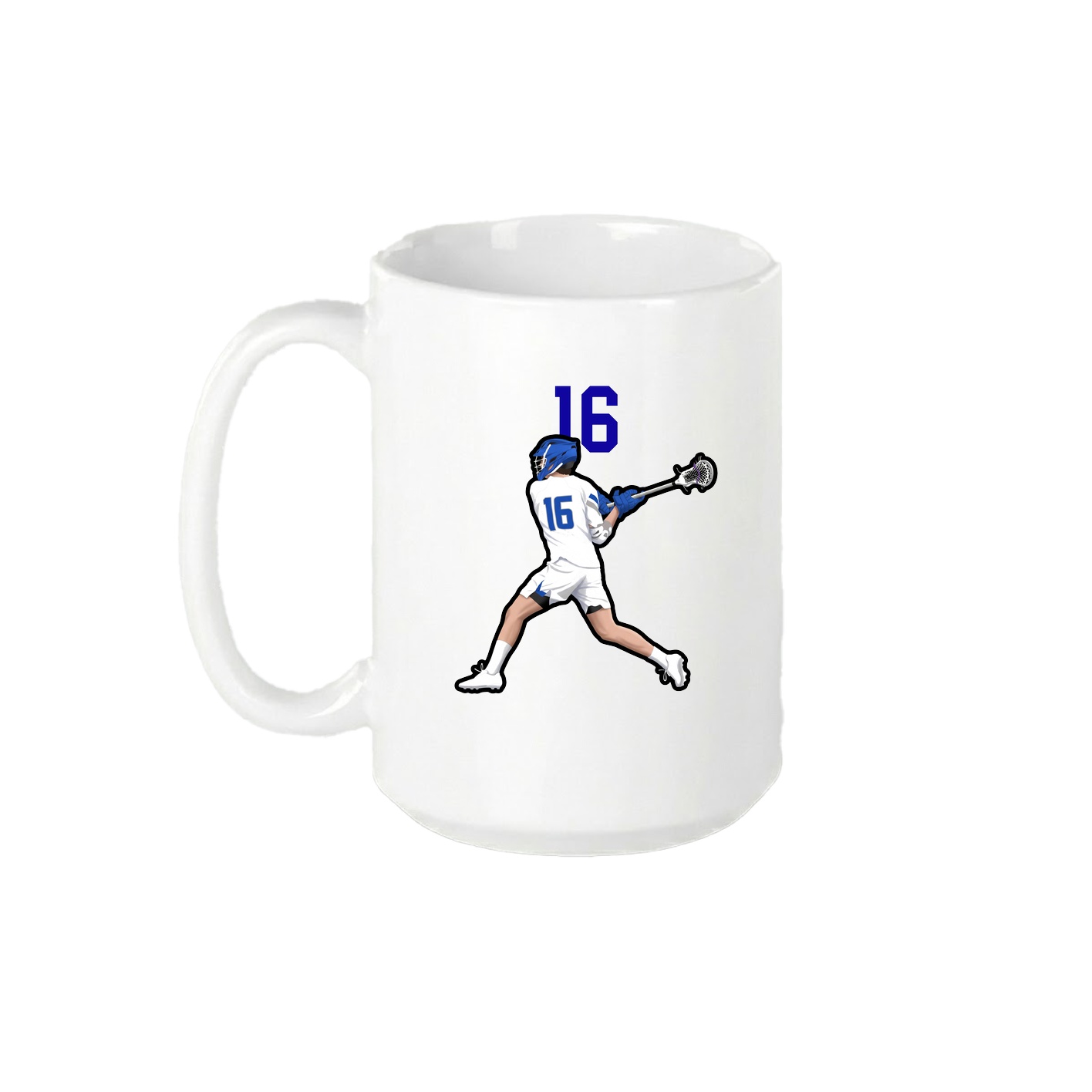 15oz Coffee Mug — Number Top in White