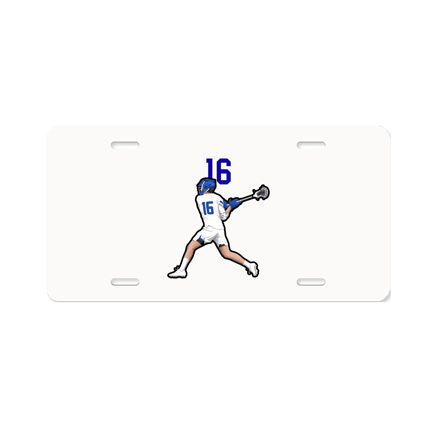 License Plate — Number Top in Classic
