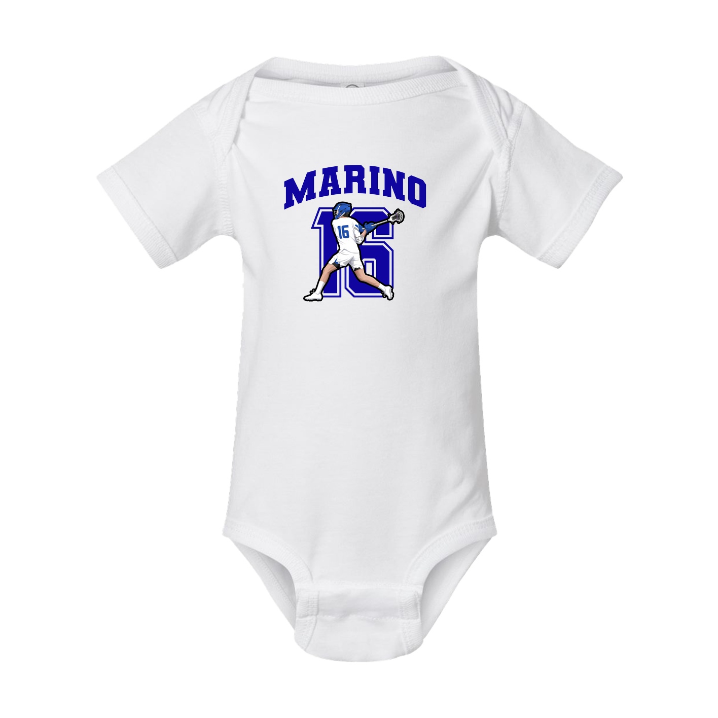 Baby Onesie — Number in White