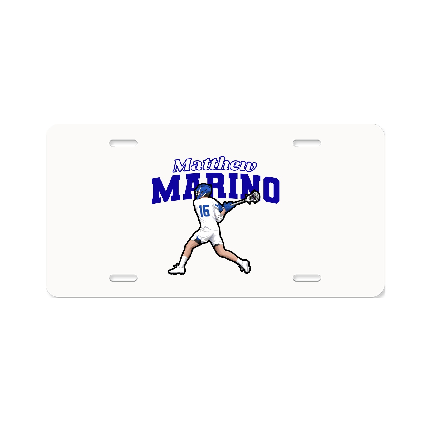 License Plate — Name Arch in Classic