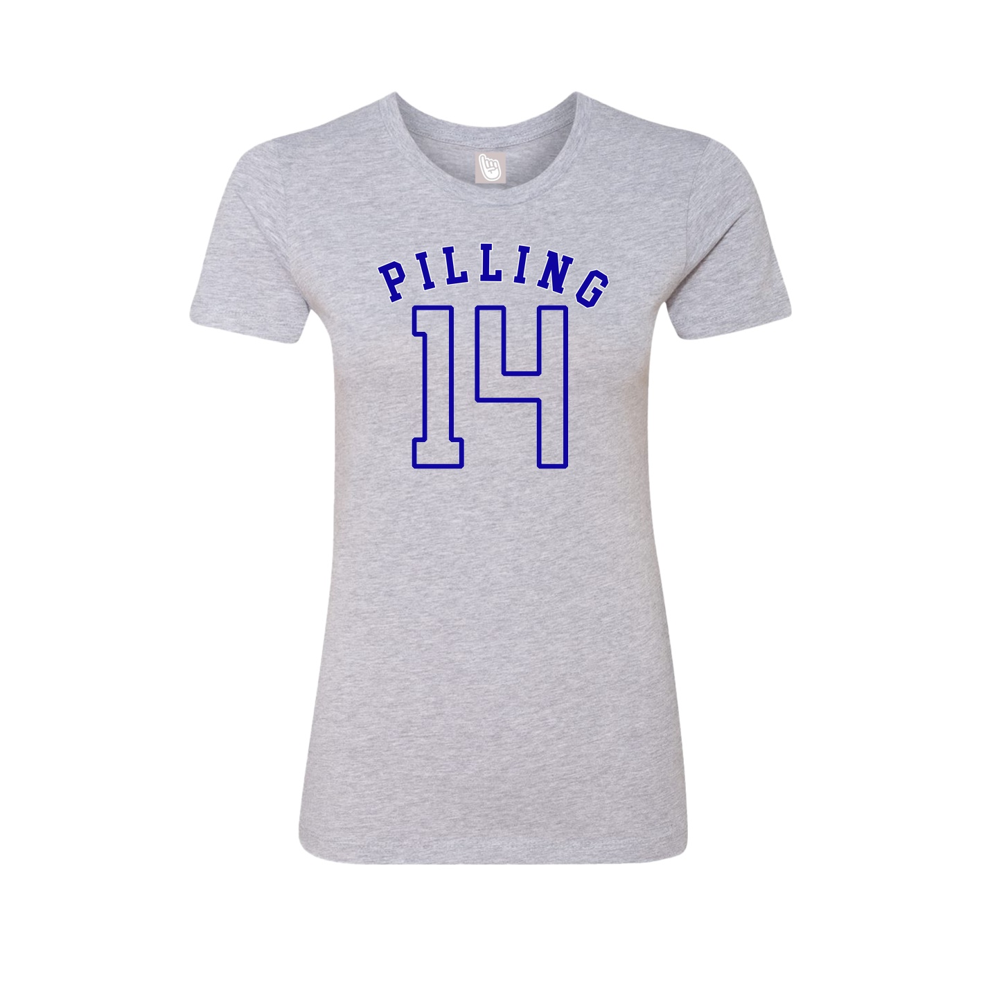 Fitted Women's Tee — Shirsey Arch in Grey